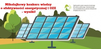 Mikołajkowego konkursu wiedzy o efektywności energetycznej i OZE rozstrzygnięty!